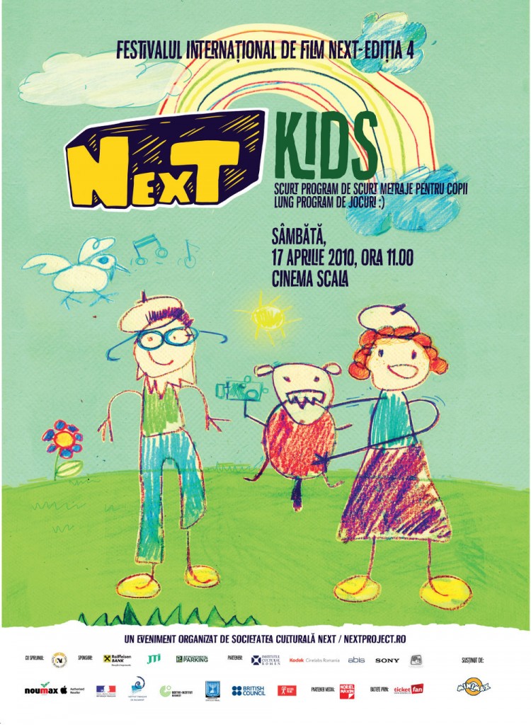 Afis NexT Kids 750x1024 Premiere mondiale, proiecţii pentru copii şi filme premiate – în weekend la NexT