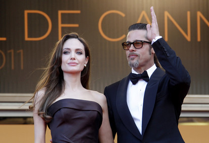 angelina and brad JdC 2: Brad Pitt, Angelina Jolie si prima zi