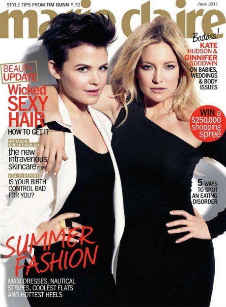 Marie Claire Kate Hudson 460x625 Pictorial Marie Claire: Kate Hudson si Ginnifer Goodwin