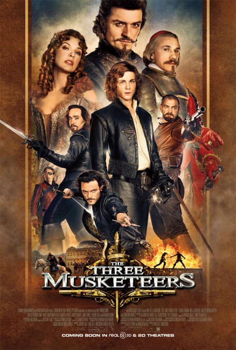 The Three Musketeers 2011 Movie Poster 460x681 [Trailer Tare] The Three Musketeers