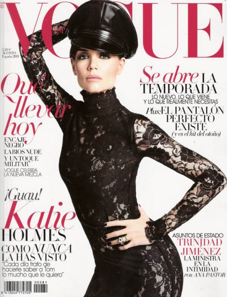 Katie Holmes Vogue Spain August 1 460x602 Katie Holmes in Vogue Spania