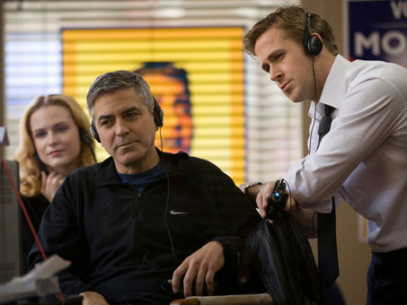 george clooney ryan gosling the ides of march set image [Trailer Tare] The Ides of March