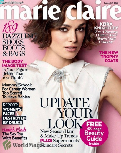 Keira Knightley Marie Claire UK October 1 810x1024 460x581 Keira Knightley pe coperta revistei Marie Claire