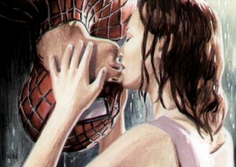 spiderman kiss aceo1 460x325 [Concurs] Cel mai pasional sarut? 