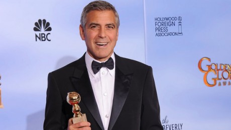 George Clooney Golden Globe Press Room Video 460x258 Câștigătorii Globurilor de Aur din 2012