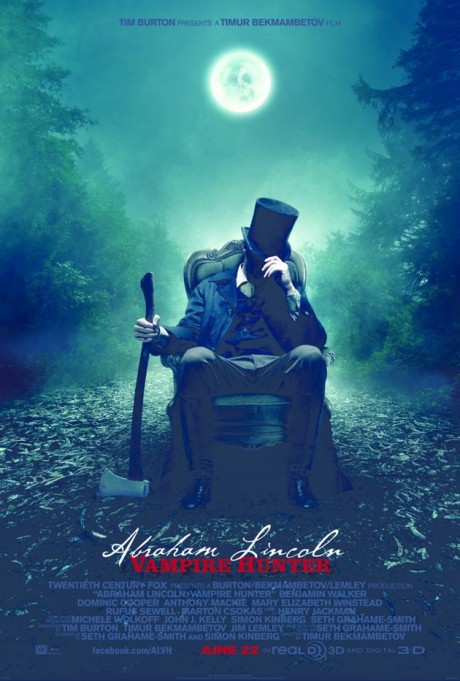 AbeLincoln VerA Poster rgb jpg 001934aaaaaaa 460x681 Un nou filmulet cu scene din Abraham Lincoln: Vampire Hunter 