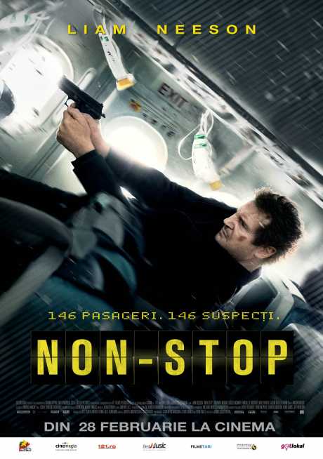afis NonStop 460x654 Non Stop: din 28 februarie in cinematografe