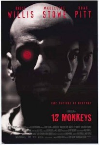 twelvemonkeysfree1994 204x300 Twelve Monkeys (1995) cu Brad Pitt