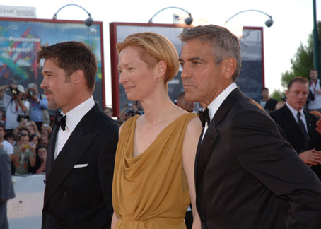 brad pitt george clooney tilda swinton
