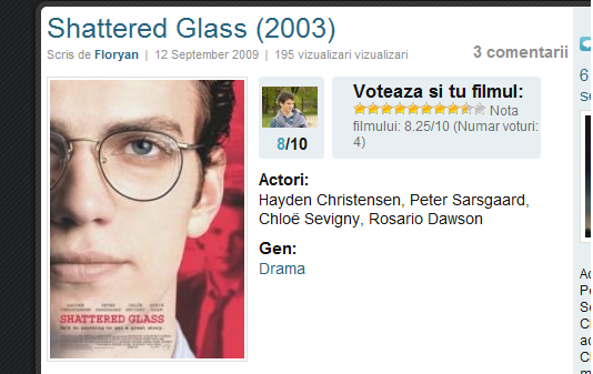 detalii articol Noul FILMETARI