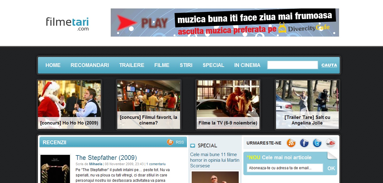 filmetaricom in septembrie 2009