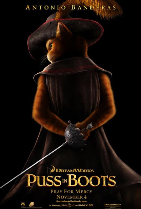 pussinbootsposter 460x681 [Trailer + Poster] Puss in Boots