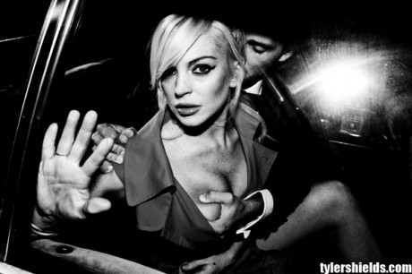 lindsay lohan spencer falls car 460x306 Sedinta Foto Lindsay Lohan