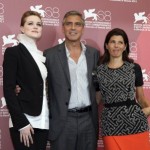 U.S. actor Clooney, Wood and Tomei pose during a photocall for the film "The Ides of March" at the 68th Venice Film Festival in Venice 1 150x150 Festivalul de Film de la Venetia