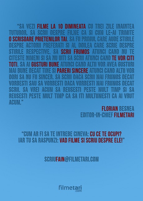 scriu fain afis 460x648 Scrie fain pentru FilmeTari