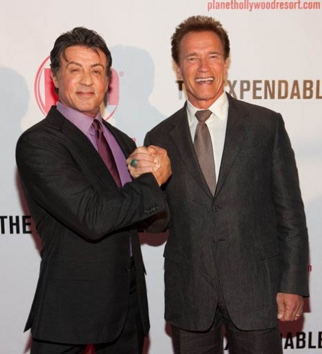 Sylvester Stallone And Gov. Arnold Schwarzenegger 460x505 Arnold Schwarzenegger si Sylvester Stallone intr un nou film